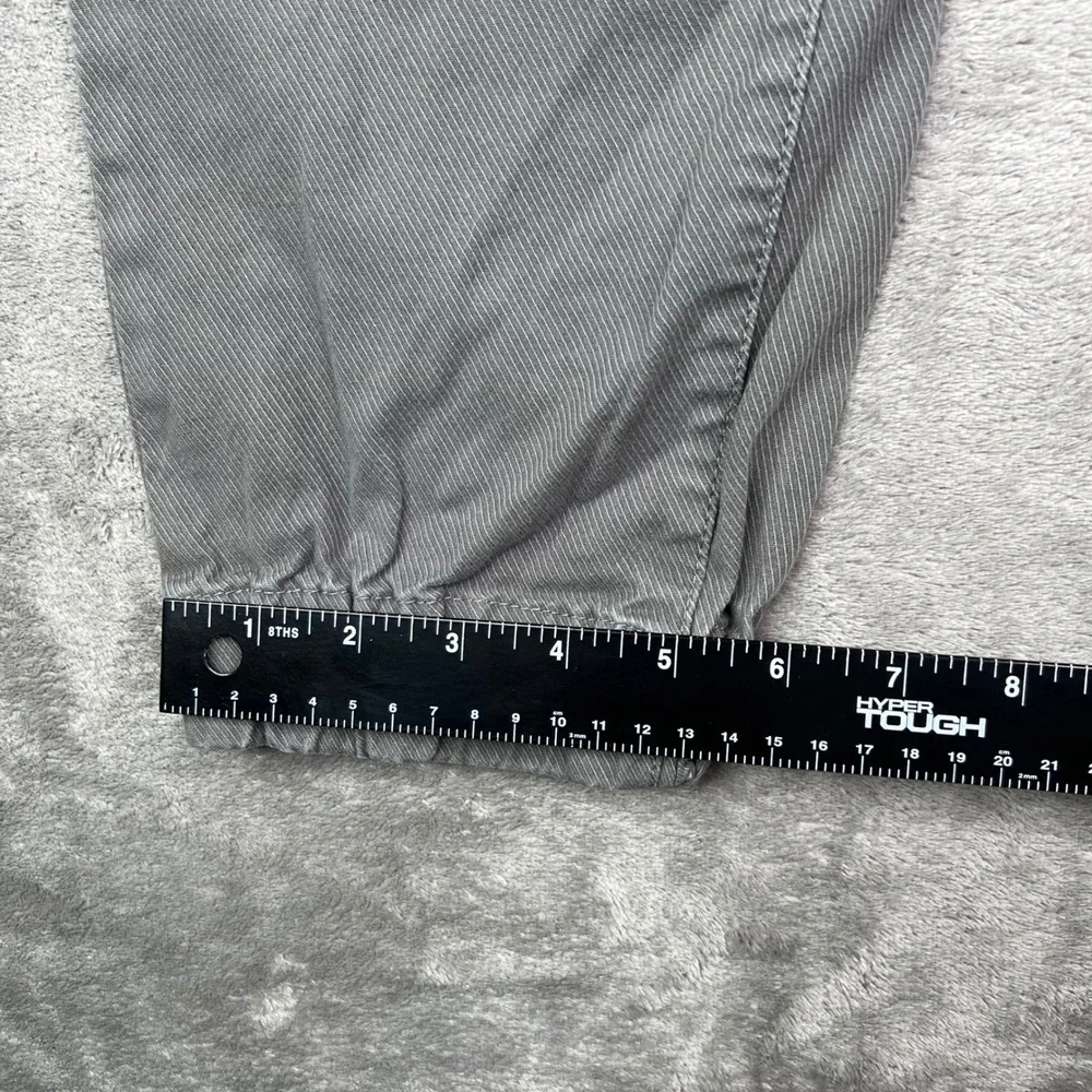 Banana Republic Aiden Fit Joggers Mens 33x32 Fit 33x30 Grey Cotton Twill Cuffed